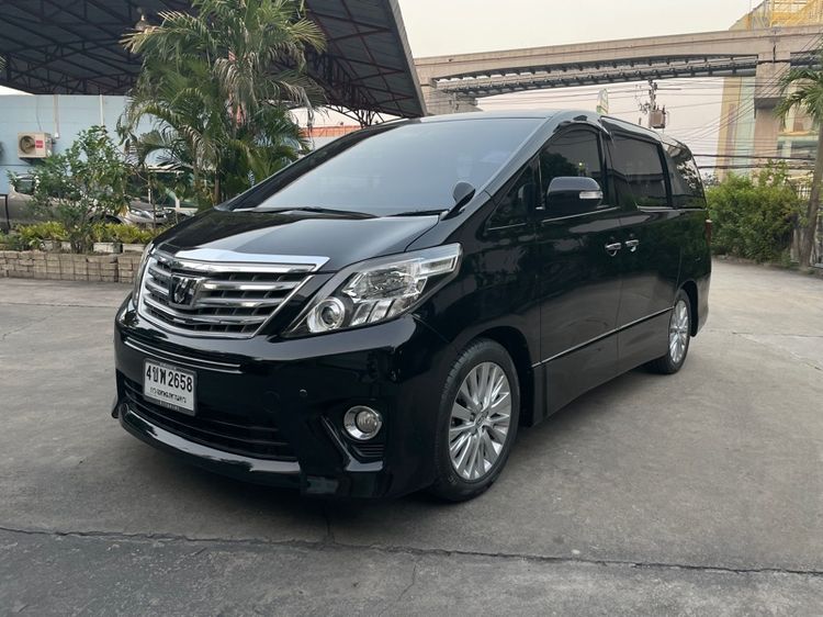 Toyota Alphard 2014 2.4 SC Van เบนซิน ไม่ติดแก๊ส เกียร์อัตโนมัติ ดำ รูปที่ 2