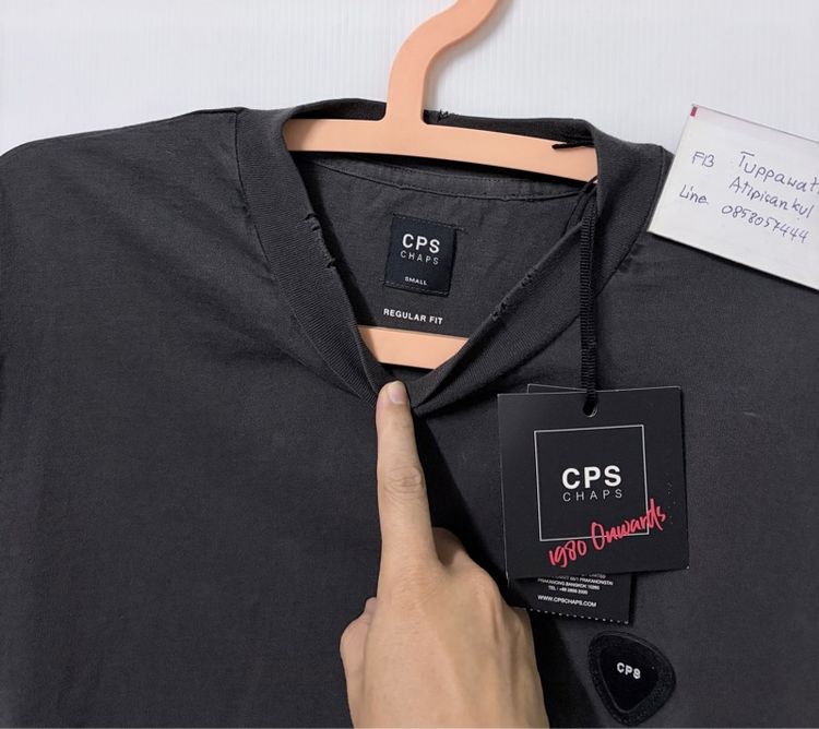 เสื้อยืด cps สีดำเทา ของใหม่แท้จาก shop รูปที่ 3