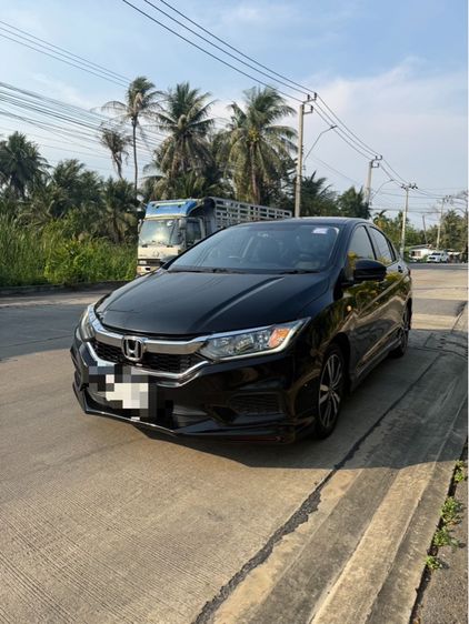 Honda City 2019 1.5 S Sedan เบนซิน ไม่ติดแก๊ส เกียร์อัตโนมัติ ดำ รูปที่ 2