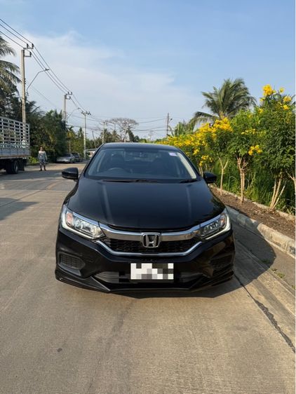 Honda City 2019 1.5 S Sedan เบนซิน ไม่ติดแก๊ส เกียร์อัตโนมัติ ดำ รูปที่ 3
