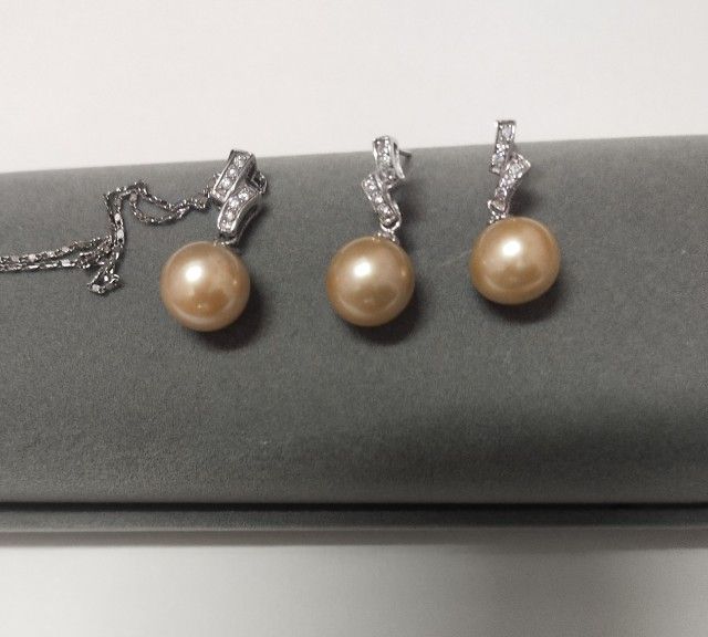 ชุดจี้มุกและต่างหูมุกแท้ รูปที่ 4