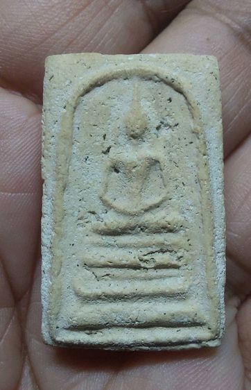 พระสมเด็จ พิมพ์ฐานแซม แห้งเก่า เนื้อจัด  รูปที่ 5