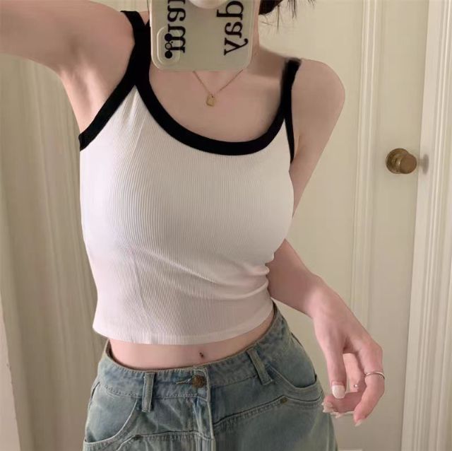 เสื้อสายเดี่ยวCrop-ผู้หญิง รูปที่ 4