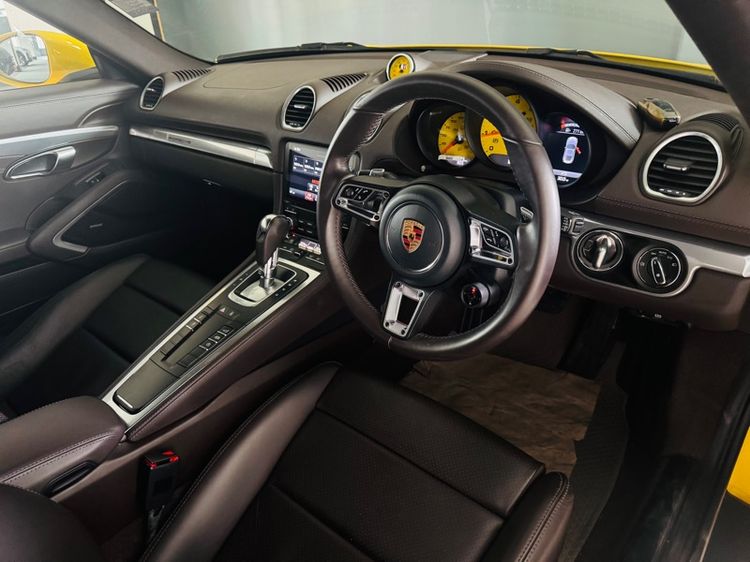 Porsche 718 2017 2.0 Cayman เบนซิน เกียร์อัตโนมัติ เหลือง รูปที่ 3
