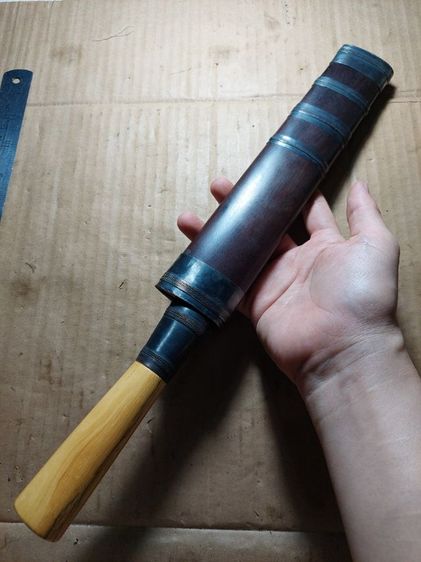 เครื่องรางมีดหมอหลวงพ่อเดิมวัดหนองโพใบ 9 นิ้วยาวรวม 15 นิ้วครึ่งขุดว่านมีพ.ศ รูปที่ 13