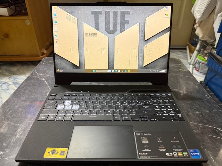 TUF Gaming ไม่ใช่ 16 กิกะไบต์ วินโดว์ อื่นๆ ขาย Note Book ASUS TUF F15 FX517ZE-HN050W I7-12650H Ram 16gb RTX 3050TI 4 GB GDDR6 512gb SSD M.2 สภาพสวยๆ เลยครับผม
