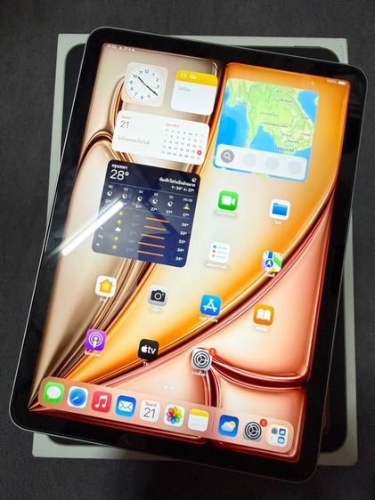 ขาย แลก เทิร์น IPad Air 6 M2 64gb Wifi เครื่องศูนย์ไทยแท้ สภาพสวยๆ การใช้งานปกติ พร้อมใช้งานเลยครับผม