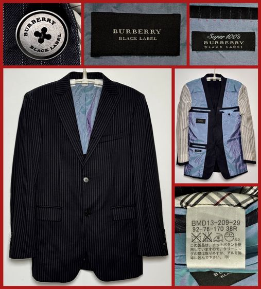⚠️ยังไม่เคยใช้‼️เสื้อสูท BURBERRY ของแท้ รุ่น BLACK LABEL รุ่นใหม่สไตล์ทันสมัย