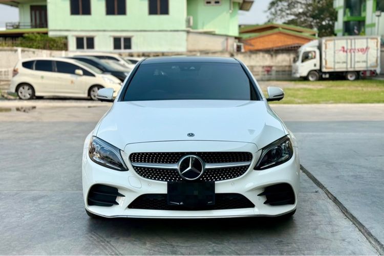 Mercedes-Benz C-Class 2020 C220 Sedan ดีเซล ไม่ติดแก๊ส เกียร์อัตโนมัติ ขาว รูปที่ 2