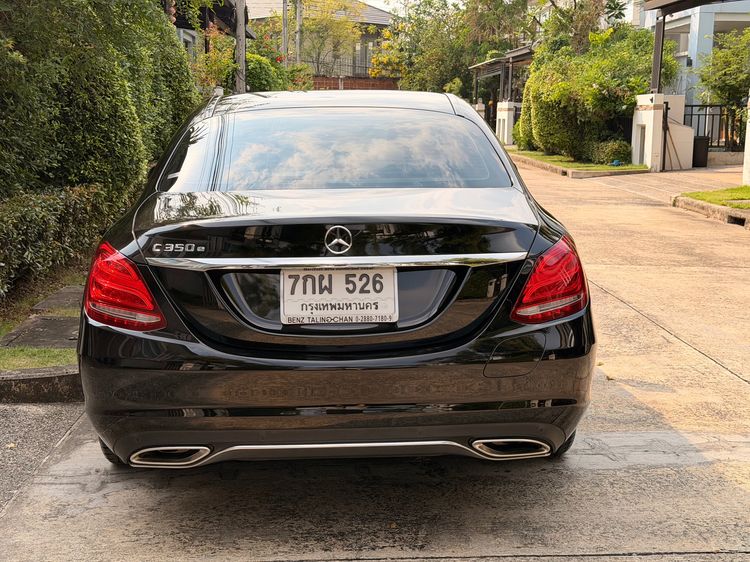Mercedes-Benz C-Class 2018 C350 Sedan ปลั๊กอินไฮบริด (PHEV) เกียร์อัตโนมัติ ดำ รูปที่ 4