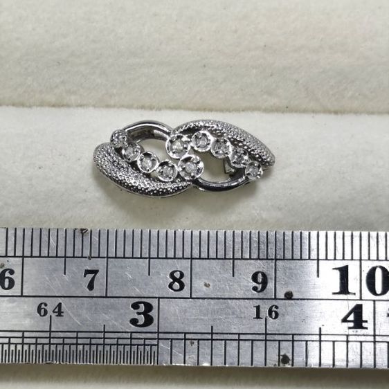 🔖จี้เงินแท้ เพชรแท้ 10เม็ด ตอกโค้ดSilver งานจากต่างประเทศ รูปที่ 5