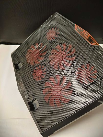 พัดลมระบายความร้อนโน๊ตบุ๊ค Ice Coorel K7 พัดลม 6ตัว ปรับความเร็วได้ มีไฟ RGB ใช้งานได้ปกติ รูปที่ 6