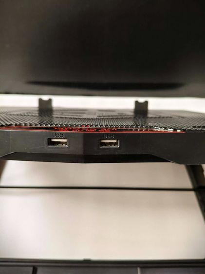 พัดลมระบายความร้อนโน๊ตบุ๊ค Ice Coorel K7 พัดลม 6ตัว ปรับความเร็วได้ มีไฟ RGB ใช้งานได้ปกติ รูปที่ 7