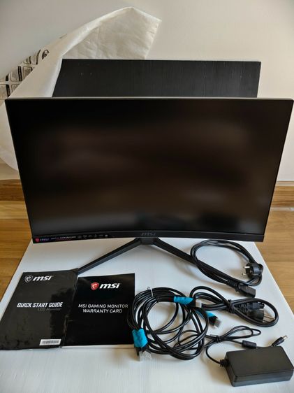 จอภาพ จอคอมโค้ง MSI OPTIX G24C4 23.6 นิ้ว จอเสีย ภาพไม่ขึ้น งานช่าง พร้อมสายไฟต่อครบ 