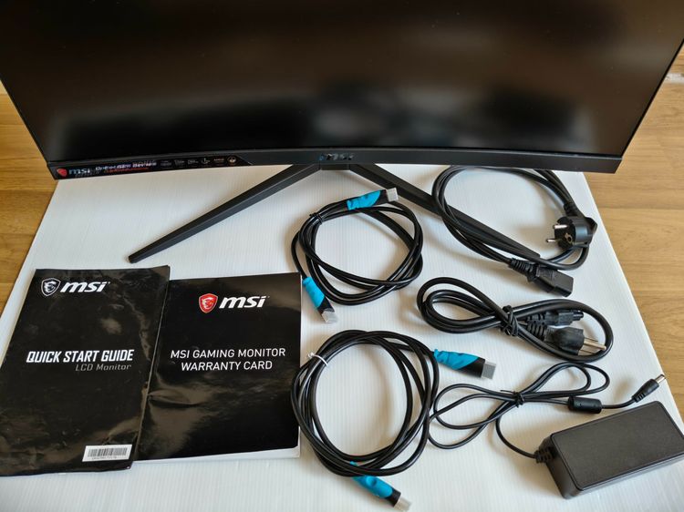 จอคอมโค้ง MSI OPTIX G24C4 23.6 นิ้ว จอเสีย ภาพไม่ขึ้น งานช่าง พร้อมสายไฟต่อครบ  รูปที่ 2