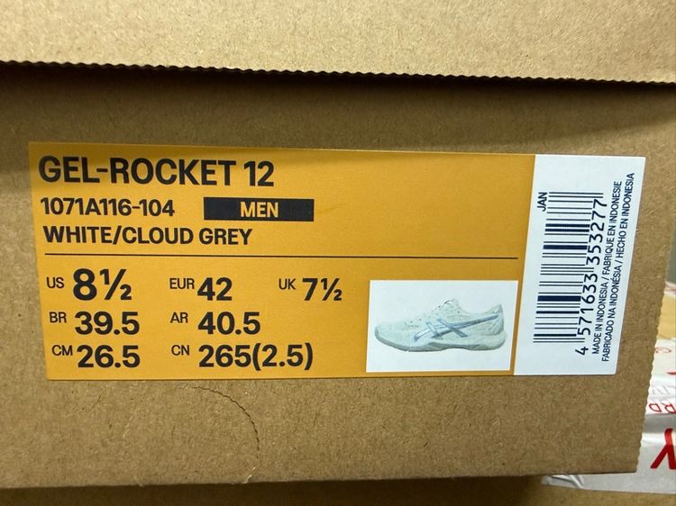 รองเท้าผู้ชาย Asics ไซส์ 42 (8.5US) ของแท้ สภาพแค่ลองสวมเดินในบ้าน รูปที่ 12