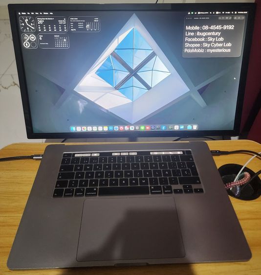ขาย Macbook Pro 16" 2019 Core i9 ram16 SSD 256g การ์ดจอแยก 5500M Touchbar + ต่อจอแยก 4k ผ่าน Shopee ได้