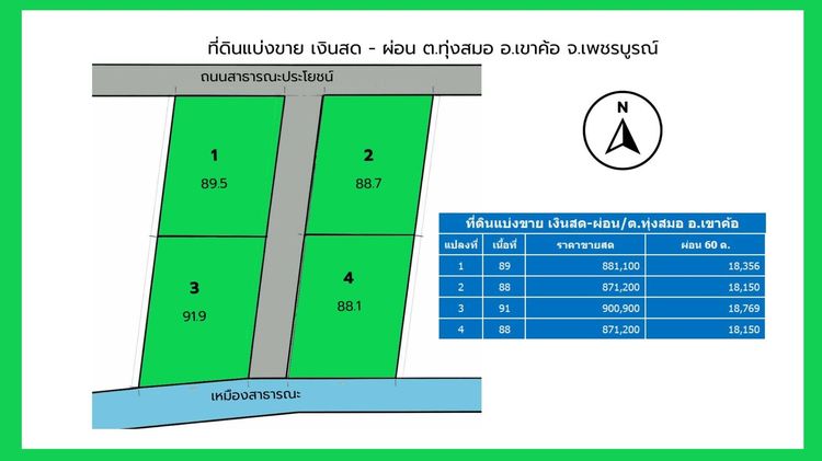 ที่ดินเงินผ่อน โดย พี่หนุ่ย ผ่อนง่าย อนุมัติไว ไม่ง้อแบงค์ 