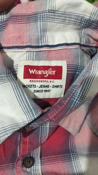 เสื้อเชิ๊ตลายสก๊อต ยี่ห้อ wrangler  รูปที่ 8