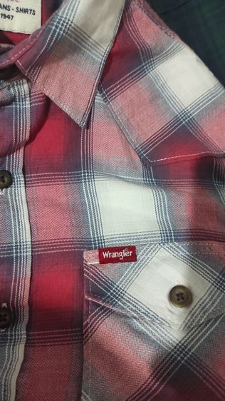 เสื้อเชิ๊ตลายสก๊อต ยี่ห้อ wrangler  รูปที่ 7