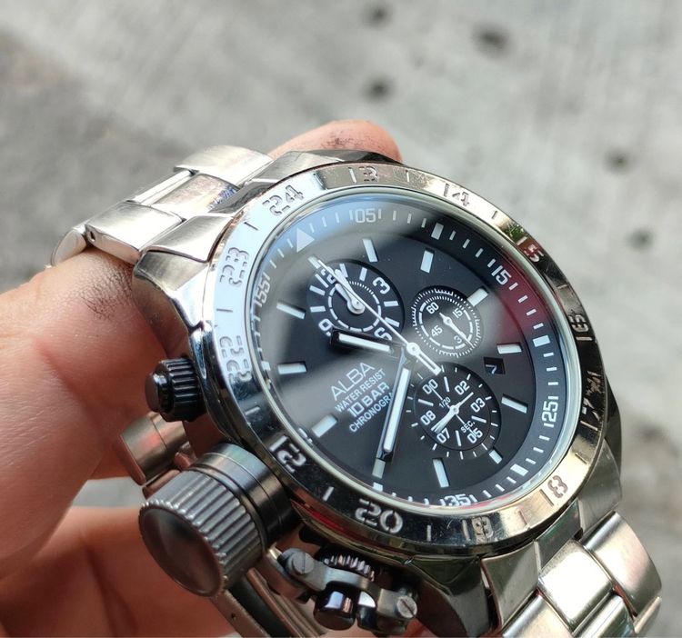 Alba By Seiko chronograph แท้ รูปที่ 7