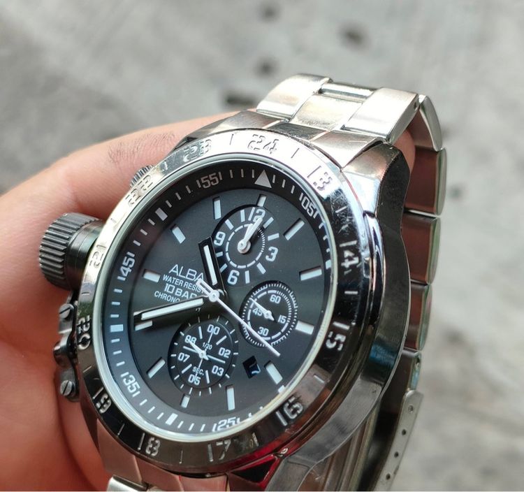 Alba By Seiko chronograph แท้ รูปที่ 5