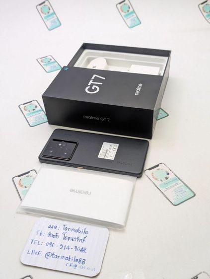 ยี่ห้ออื่นๆ 512 GB ขาย เทิร์น Realme Gt 7 Ram 12 Rom 512 สี Black ศูนย์ไทย สภาพสวย อุปกรณ์ครบยกกล่อง ประกันยาว 6 เดือน เพียง 11,590 บาท เท่านั้น ครับ