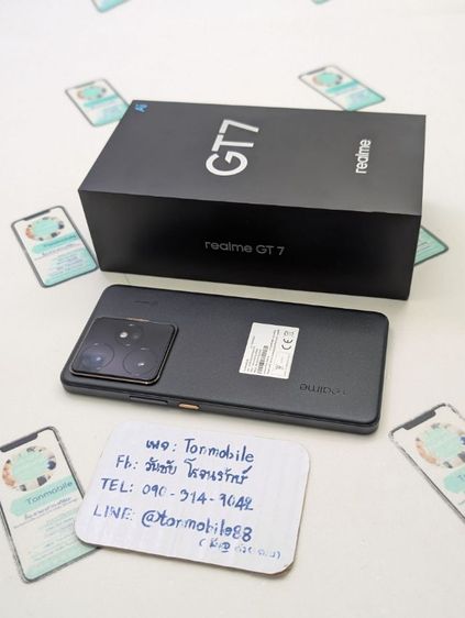 ขาย เทิร์น Realme Gt 7 Ram 12 Rom 512 สี Black ศูนย์ไทย สภาพสวย อุปกรณ์ครบยกกล่อง ประกันยาว 6 เดือน เพียง 11,590 บาท เท่านั้น ครับ รูปที่ 2