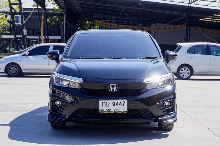 Honda City 2020 1.0 V Sedan เบนซิน ไม่ติดแก๊ส เกียร์อัตโนมัติ ดำ รูปที่ 2