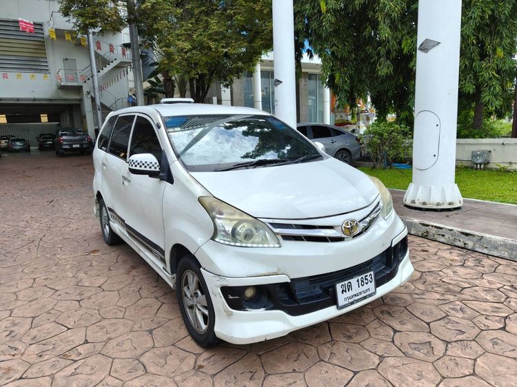 Toyota Avanza 2012 1.5 G Sedan ดีเซล ไม่ติดแก๊ส เกียร์อัตโนมัติ ขาว