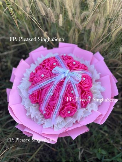 ช่อดอกกุหลาบริบบิ้นกริตเตอร์ รูปที่ 2