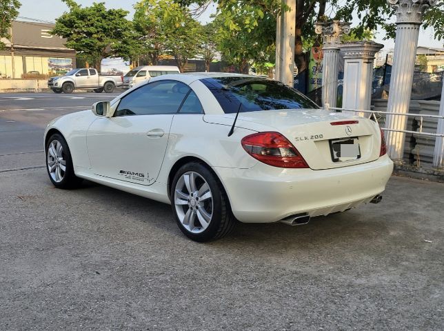Mercedes-Benz SLK-Class 2009 SLK200 Sedan เบนซิน ไม่ติดแก๊ส เกียร์อัตโนมัติ ขาว รูปที่ 3