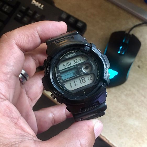 DW-6100 คัสต้อมกรอบ AW-591 สภาพสวย กรอบมีริ้วรอยบ้าง สายเดิม เทสกันน้ำให้แล้ว