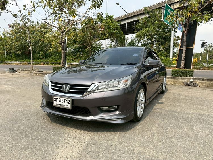 Honda Accord 2013 2.4 Tech Sedan เบนซิน ไม่ติดแก๊ส เกียร์อัตโนมัติ เทา รูปที่ 2