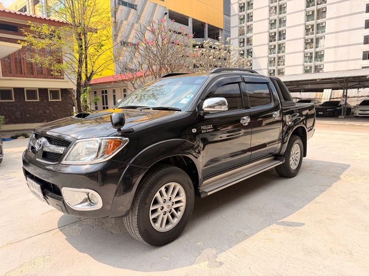 Toyota Hilux Vigo 2008 3.0 Prerunner E Pickup ดีเซล ไม่ติดแก๊ส เกียร์ธรรมดา ดำ รูปที่ 2