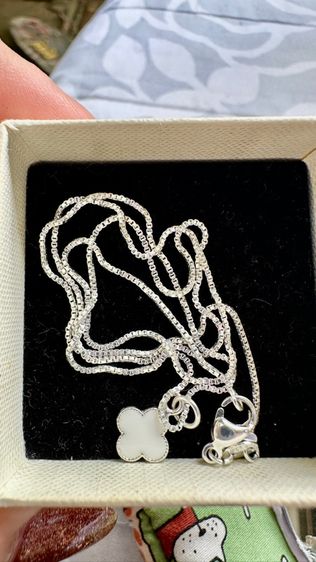 สร้อยเงินแท้พร้อมจี้เงินแท้ 