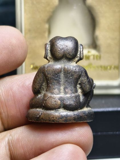 พระอุเชนทร์ พระพิฆเนศวรหล่อโบราณ ออกวัดธาตุน้อย จ.นครศรีธรรมราช ปี56  เนื้อทองชนวน แท้ๆหายาก รูปที่ 2