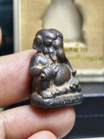 พระอุเชนทร์ พระพิฆเนศวรหล่อโบราณ ออกวัดธาตุน้อย จ.นครศรีธรรมราช ปี56  เนื้อทองชนวน แท้ๆหายาก รูปที่ 3