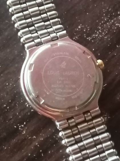 นาฬิกา Louis Lauren Paris ทรงวินเทจ ทูโทน ชุบทอง 23K สภาพสวย" รูปที่ 2