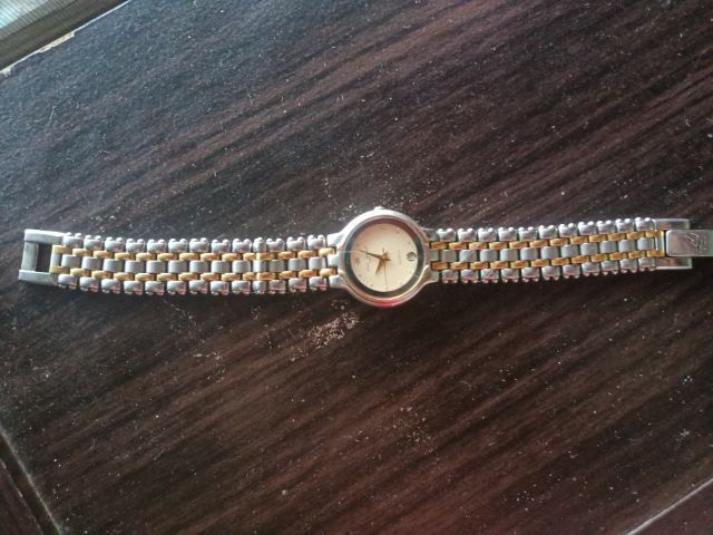 นาฬิกา Louis Lauren Paris ทรงวินเทจ ทูโทน ชุบทอง 23K สภาพสวย" รูปที่ 7