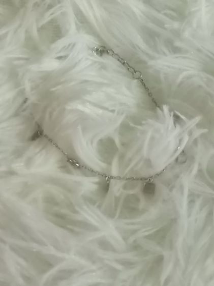 "สร้อยข้อมือเงินแท้ 925 ดีไซน์จี้สี่เหลี่ยมมินิมอล สภาพสวย พร้อมสายปรับระดับ"