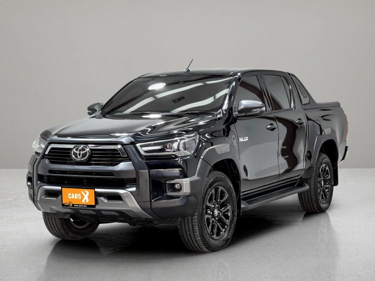 Toyota Hilux Revo 2020 Double Cab Prerunner 2x4 2.4 Rocco Pickup ดีเซล ไม่ติดแก๊ส เกียร์อัตโนมัติ ดำ