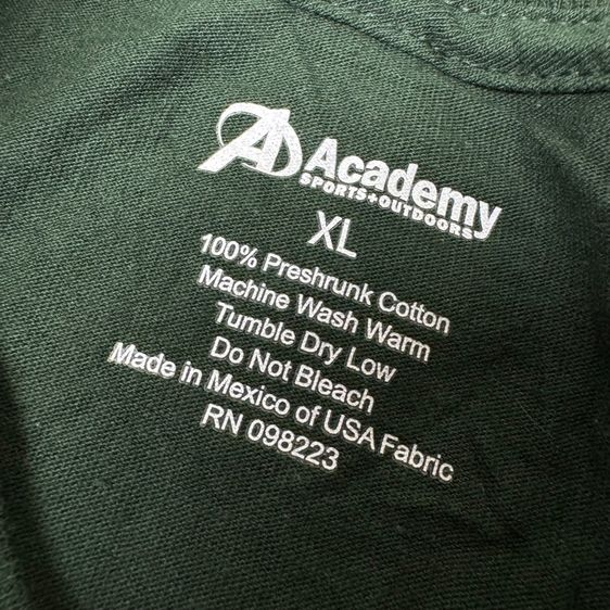 เสื้อยืดแขนยาว Academy Outdoor Size XL ใหม่​มือหนึ่ง รูปที่ 3