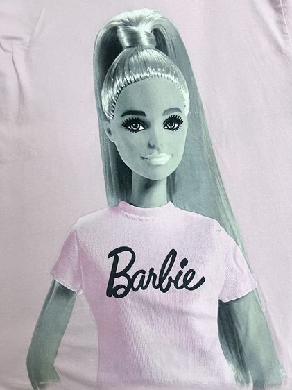 เสื้อยืดวินเทจสีชมพู Barbie Jumbo Doll Pink Tonal T-Shirt แท้💯 รูปที่ 2