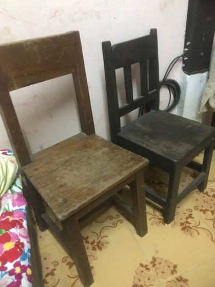 ชุดโต๊ะนักเรียนไม้สักงานเก่า รูปที่ 7
