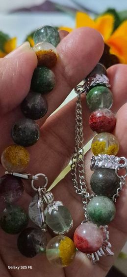 อัญมณี สร้อยข้อมือหินโปร่งข่ามแท้