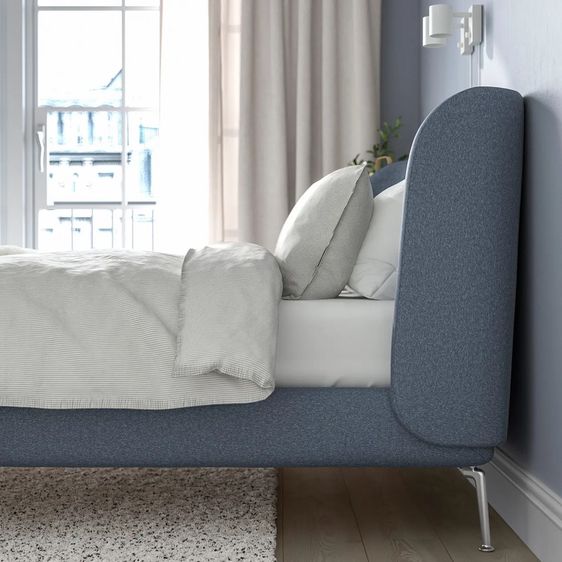 เตียง 5ฟุต ikea tufjord ของใหม่ โชว์ห้องตัวอย่าง ซื้อมา26000  รูปที่ 3