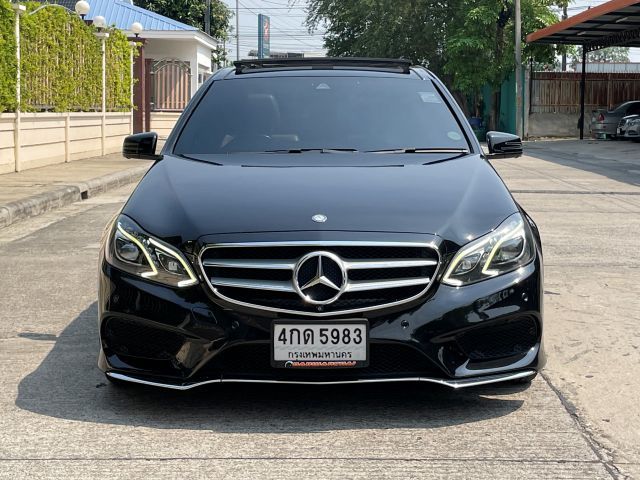 Mercedes-Benz E-Class 2015 E300 2.2 BlueTEC Hybrid AMG Dynamic ดีเซล ไม่ติดแก๊ส เกียร์อัตโนมัติ ดำ รูปที่ 2