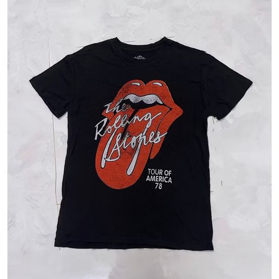 เสื้อยืดวินเทจ โรลลิ่ง ของแท้💯 ปั้มป์คอ ตอกปีทุกตัว รูปที่ 3