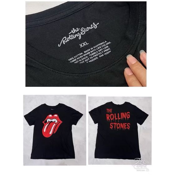 เสื้อยืดวินเทจ โรลลิ่ง ของแท้💯 ปั้มป์คอ ตอกปีทุกตัว รูปที่ 6